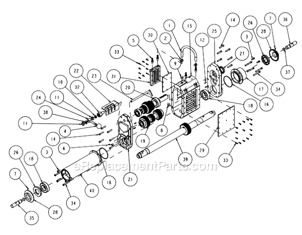 Page Y Diagram and Parts List for MK-6036KBG  MK Diamond Concrete Saw